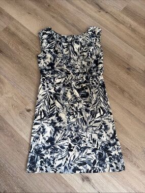 The Limited Navy & Cream Floral Dress